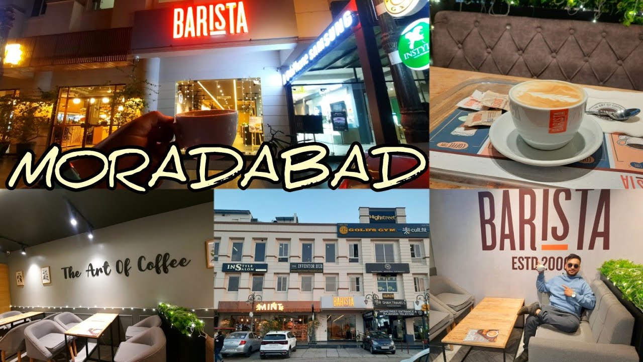 HIGH STREET MORADABAD BARISTA COFFEE CAFE VLOG KRISH MORADABAD VLOG