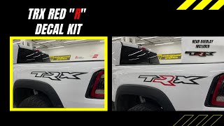 How To Install Your TRX Red "R" Decal Kit  | From Underground Graphics