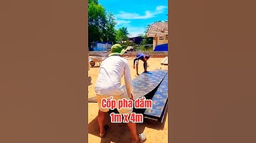 Cốp pha dầm đà dùng ván phủ phim 1m x 4m ok không Bro⚒️ #formwork #construction #civilengineering