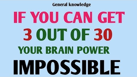 World’s Smartest Quiz Challenge – Can You Score 30/30?
