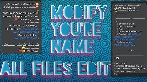 How Edit Messenger Bot Coding 2023 #messengerbot #botcoding