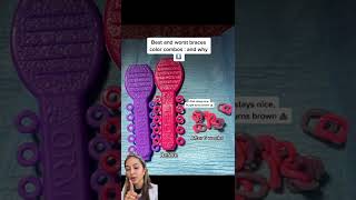 Best Braces Colors-Pink and Purple Combo Before and After