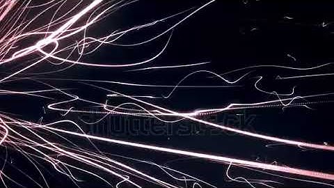 DAVE FX - White Wavy Neon Lines Loopable Abstract Motion Background