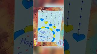 Beautiful Father's Day Greeting Card 💖 #shorts #fathersday #diy #craft