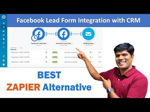 How To Add Facebook Lead Form Data Automatically To Your CRM - Using Integromat (ZAPIER Alternative)
