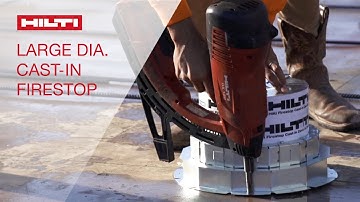 INTRODUCING the Hilti CFS-CID P/M 8" and 10" cast-in firestop devices