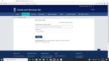 GST USER ID CREATE HOW TO CREATE USER ID LOGIN ID & PASSWORD