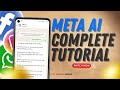 How to use meta ai on whatsapp and facebook  meta chatbot  free ai image generator