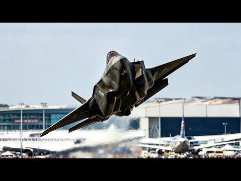 UNITED STATES AIR FORCE F-35 DEMO TEAM - FARNBOROUGH AIRSHOW 2026 - 4K