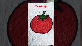 Easy Tomato 🍅 drawing /Tomato 🍅 drawing #shorts #art #easydrawing