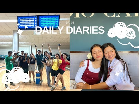 Daily Diaries 💌 | new haircut, grwm, bowling with friends, catching up, and swimming | chin gabrinao