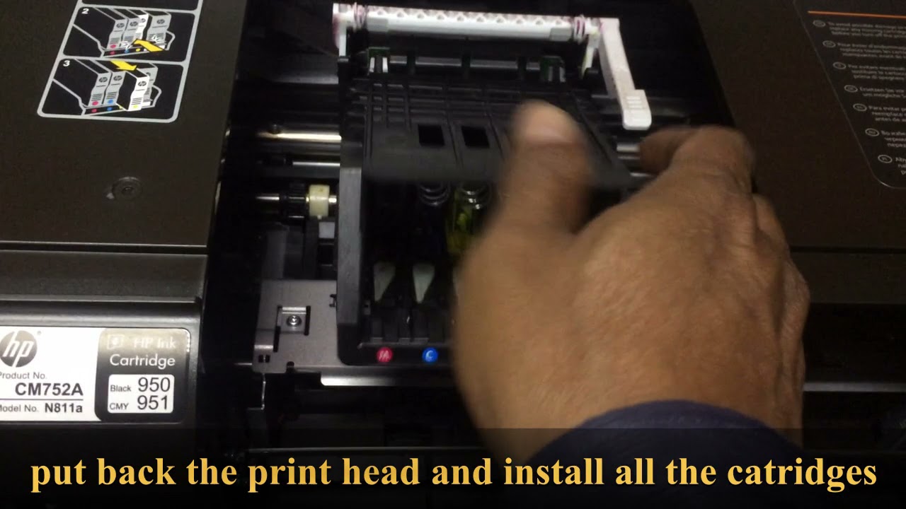 How to fix a depleted catridge on Officejet Pro 8100