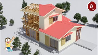 How To Build Nobitas House In Real Life Nobitas House - Doraemon 3D House Animation 哆啦A夢-大雄家