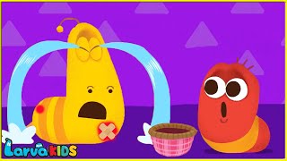 Boo Boo Song Sing Along Kids Songs | @Larva World TV | Miss Polly Had a Dolly Kids Song