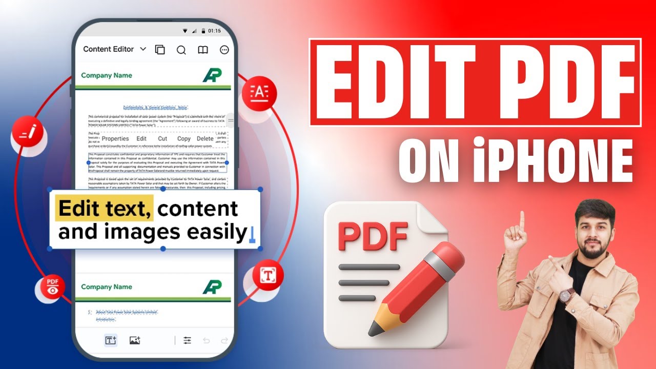 How to Edit PDF File on iPhone Using Free App (Free & Easy Method) #editpdf  #freepdfeditorapp