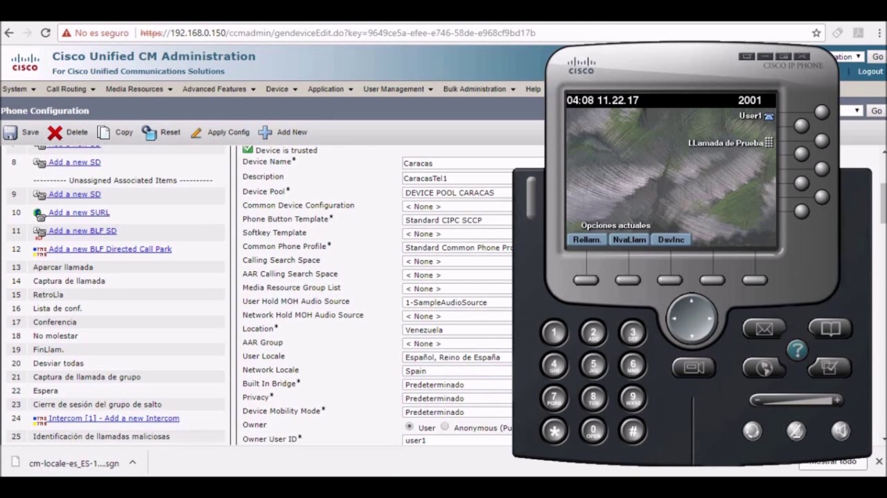 User Locale and Network Locale CUCM 10.5