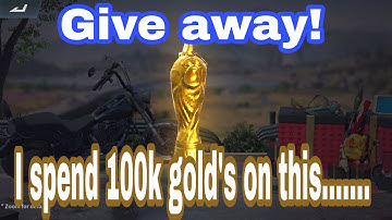 Super chicken cup (crowbar) spending 100K gold| RULES OF SURVIVAL