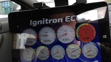 Vision 8 win 10 tablet in use with Ignitron ECU