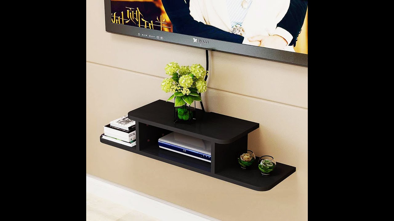 Antico Woodenia Dual length set top box wall shelf wall mount YouTube