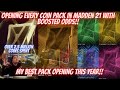 CRAZIEST PACK OPENING IN MADDEN 21 WITH *BOOSTED ODDS*!! NEW REDUX, SO MANY 98S, AND 2.5 MIL SPENT!!