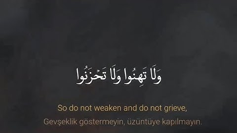 ولا تهنوا ولا تحزنوا وأنتم الأعلون إن كنتم مؤمنين #kuranıkerim #سورة_آل_عمران #quran #ماهر_المعيقلي