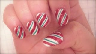 Candy Cane Nails