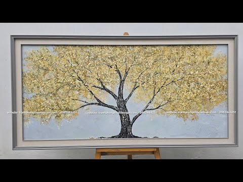 TRANH CÂY TÀI LỘC - SƠN DẦU - TRANH PHONG THỦY