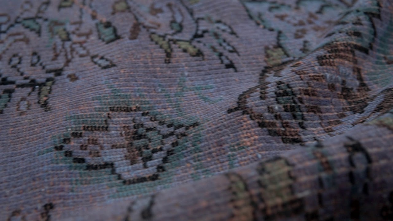 Ozge - Medium Oriental Overdyed Vintage Area Rug (5'1" x 8'2")