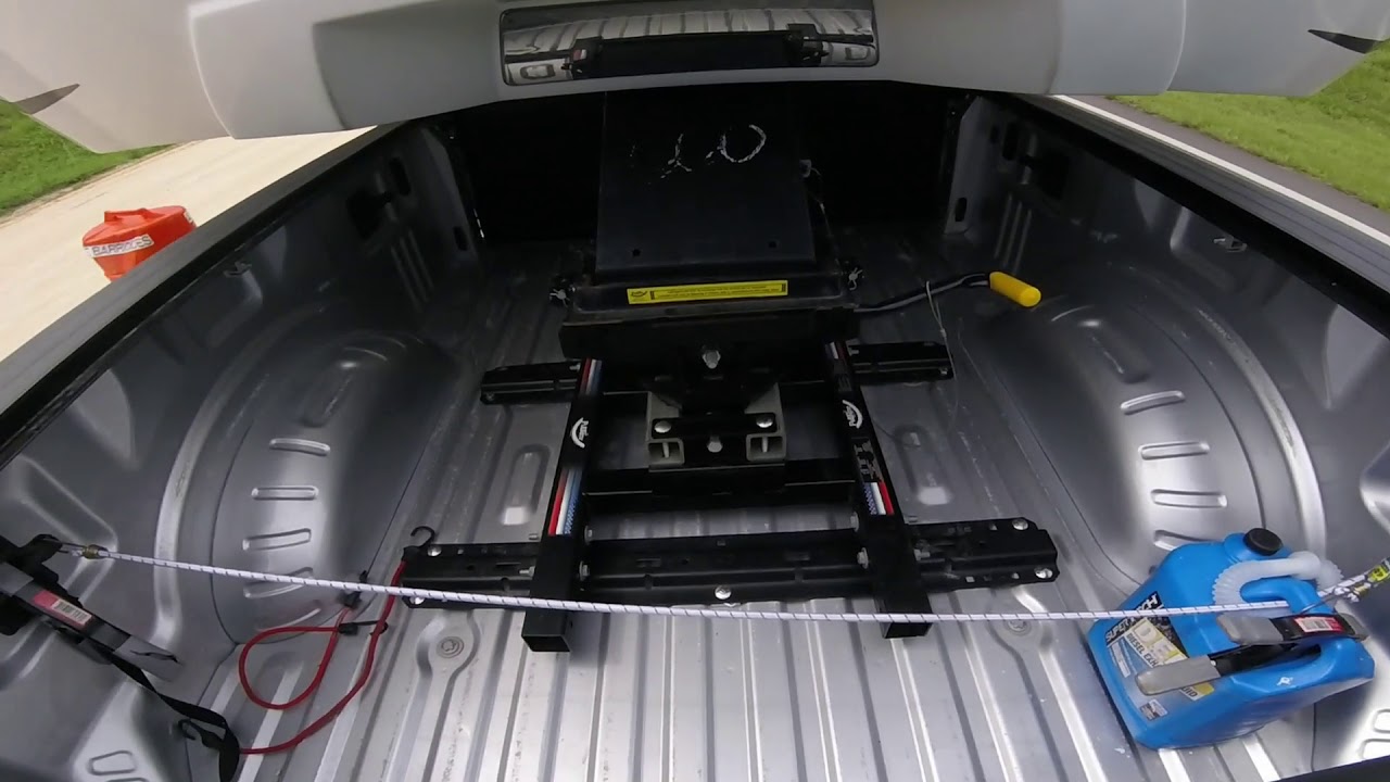 Pullrite Auto Slide Hitch F250 short bed YouTube