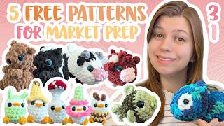 I Tried 5 FREE Instagram Crochet Amigurumi Patterns.. Are They Market Prep Friendly? #FPR #Episode31 screenshot 5