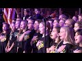 Zach Elementary Gold Choir sings the National Anthem