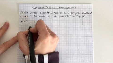 Compound Interest non calculator