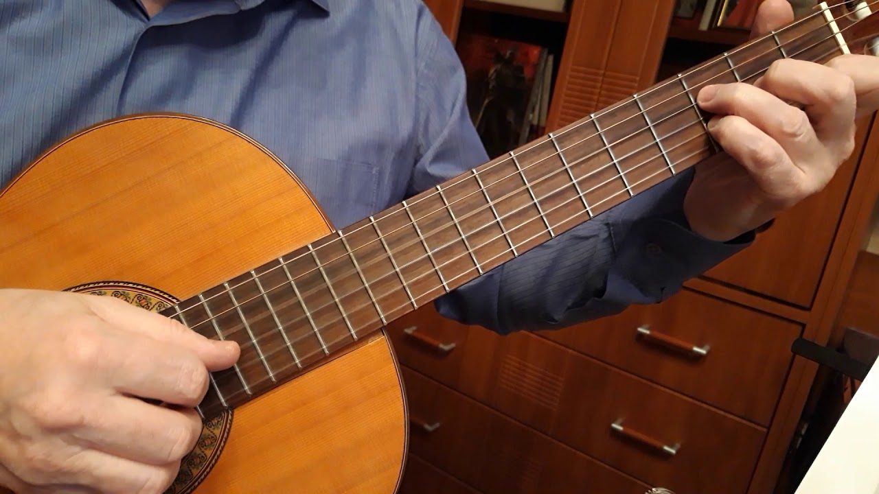 Видеоурок N 43. Гитара. Валерий Уланов. Неуклюжий медвежонок. Исп ...