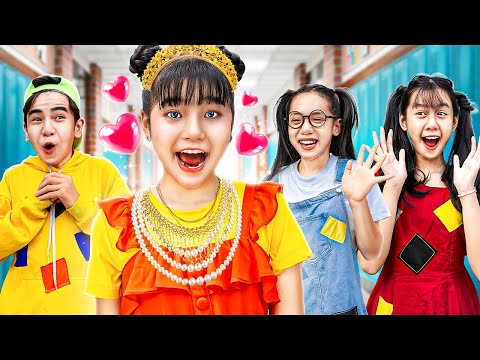 First Day Of Rich Baby Doll In Poor School - Funny Stories About Baby Doll Family