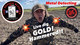 GOLD Hammered I didn’t EXPECT that WOW! #metaldetecting #xpdeusii #treasurehunting