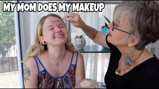 MY MOM DOES MY MAKEUP CHALLENGE | Vanessa Lopez