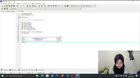Cara Membuat Sistem Kasir Sederhana Menggunakan C++ (Nama:Resti Hani Junistien Nim:106250028) 
