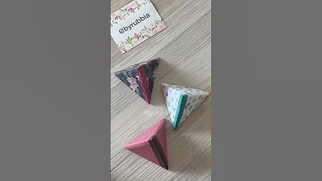 How to make a pyramid gift box #how #diy #gift #giftideas #handmade #pyramid #origami #byrubbia