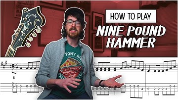 How to Play "Nine Pound Hammer" in 3 Keys /// Mandolin Lesson (Intermediate)