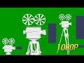 1080p Movie camera Green screen lower third & screen