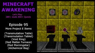 Minecraft Awakening Eph95 More Project E Items