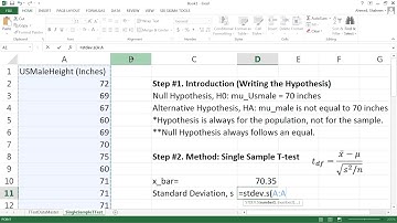 Four Steps Method of Hypothesis Testing Single Sample T Test