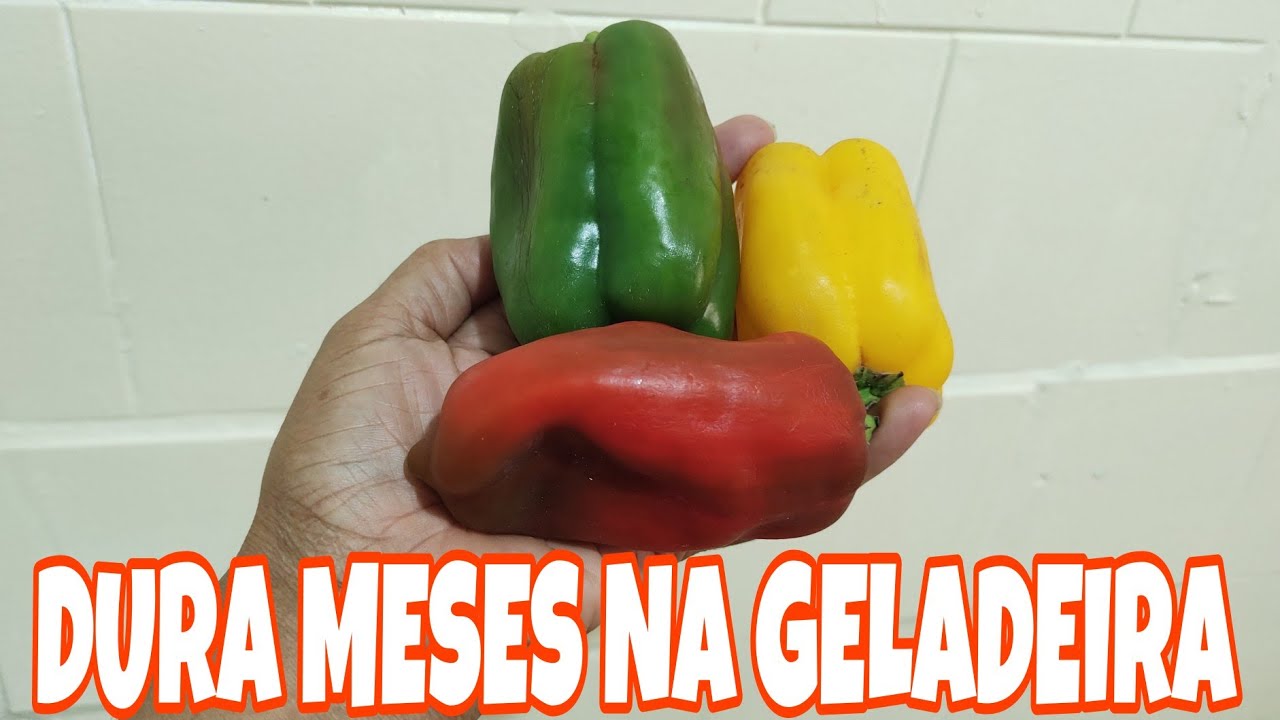COMO CONSERVAR PIMENTÃO DO JEITO CERTO no FREEZER e GELADEIRA 🥒DURA MESES🥒NÃO MURCHA🥒FICA FRESQUINHO