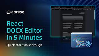 How to Add a DOCX Editor to a React + Vite App in Under 5 Minutes | Apryse