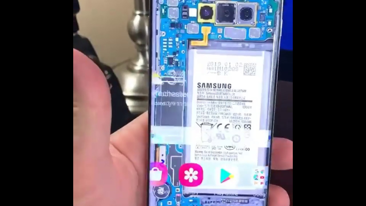 Samsung Galaxy S10 Plus Transparent Screen - YouTube