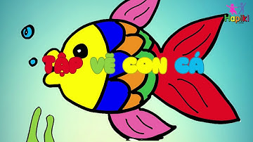 Các Bước Vẽ Con Cá Đơn Giản, Dễ Thương | How To Draw Cute Fish