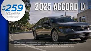 2025 Honda Accord LX | Lease Special | December 2024 | Schlossmann Honda City