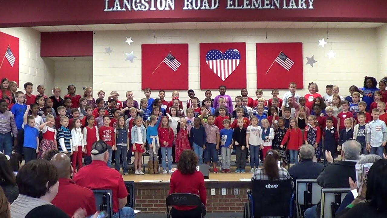 Langston Road Elementary School Veterans Program 2 YouTube