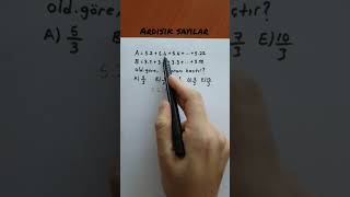 Ardışık Sayılar Soru Çözümü