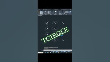 How to use AutoCad TCIRCLE Command #autocad #shorts